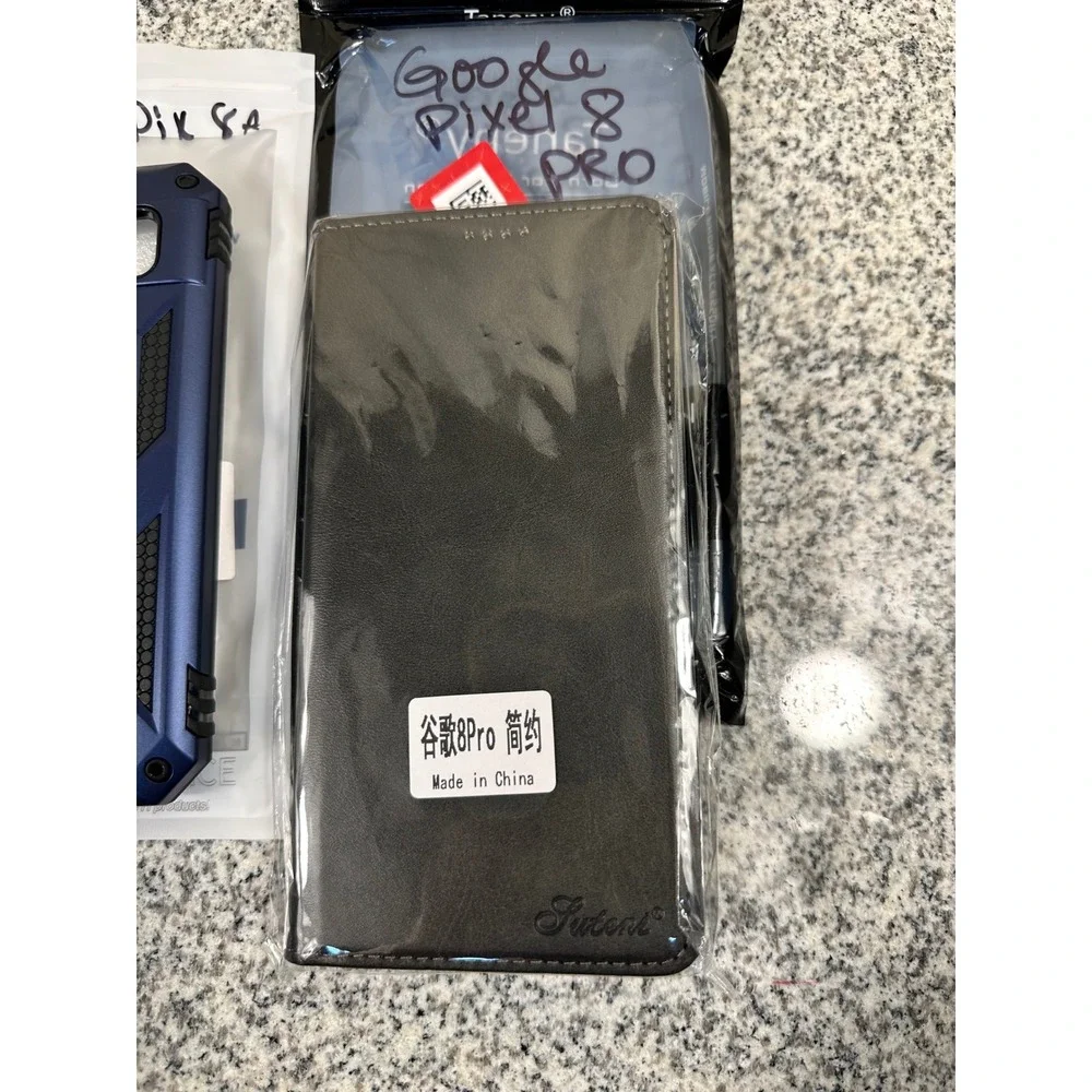 Google Pixel 8 Google 9 lot of 5 Phone Case Ring Holder Dark‎ Blue New resell